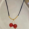Woven chain for key bag , one bead bracelet for beloved, necklace, pendant, internet celebrity