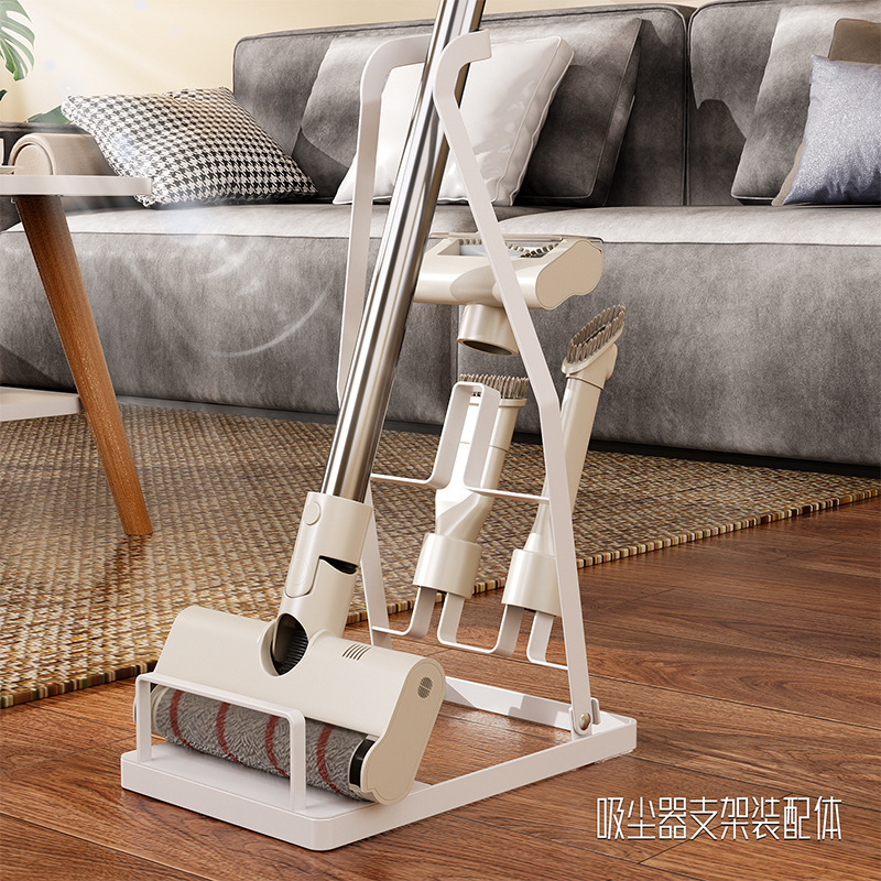 日式免打孔吸尘器支架拖把架批家居用品整理置物架|undefined