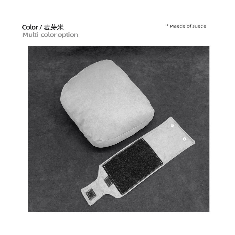 适用零跑C10C16麂皮绒头枕原车同色座椅柔软舒适腰靠同款腰靠垫|undefined
