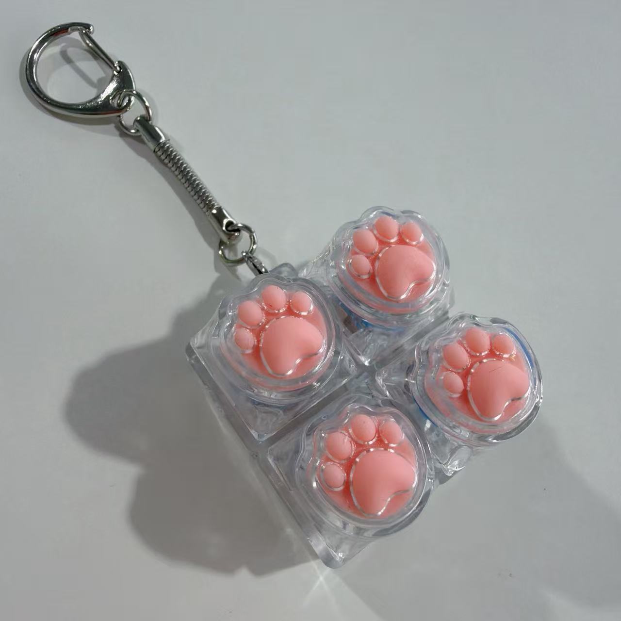 Square transparent shell-silicone transparent cat claws