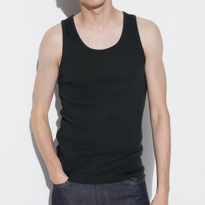 Men's vest 60s cotton sports slim bottoming shirt summer thin breathable T-shirt cotton sleeveless undershirt wholesale