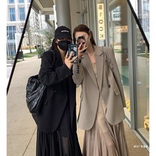 西装外套女宽松春秋季感上衣2025新款小众休闲宽松韩版西服