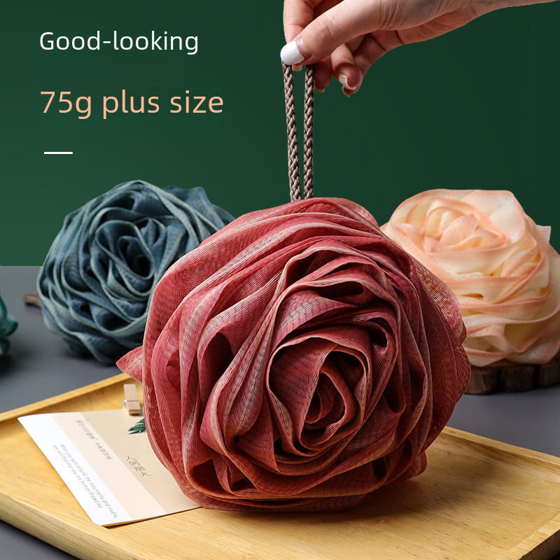 Female bathing ball super soft rose bath flower ball bubble bathing…
