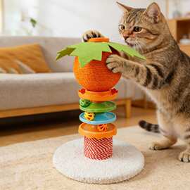 猫爬架剑麻猫树一体磨爪玩耍猫爬架编织猫架子猫咪玩具外贸批发