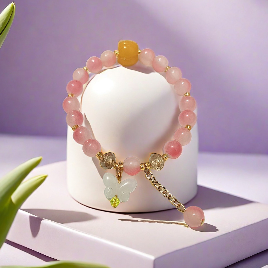 Pulsera de Lirio de los Valles Súper Hada, Promoción Especial 2025, para Mujer, Fresca y Única, Sensación de Alta Gama, Regalo de Pulsera con Cuentas para Mejor Amiga Estudiantil