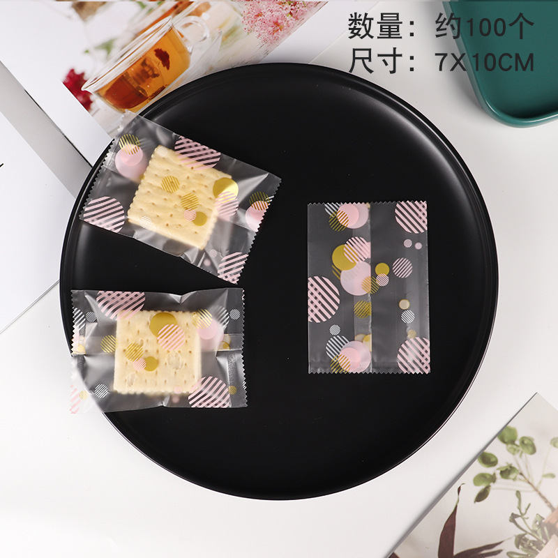 Bolsa de embalaje crujiente de copo de nieve inglesa esmerilada gruesa Bolsa de galletas de azufaifa de leche Bolsa de sellado de galletas de caramelo para hornear al por mayor