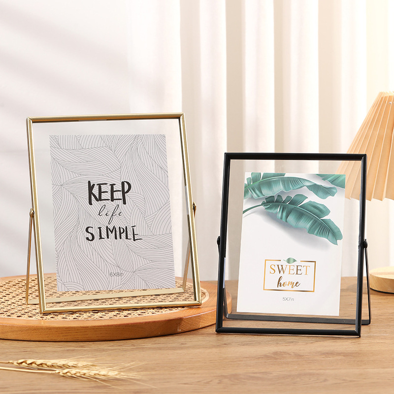 Cross-border metal photo frame, 6-inch 7-inch 8-inch calligraphy, calligraphy and painting frame, dried flower desktop decoration Cross-border metal photo frame, 6-inch 7-inch 8-inch calligraphy, calligraphy and painting frame, dried flower desktop decoration