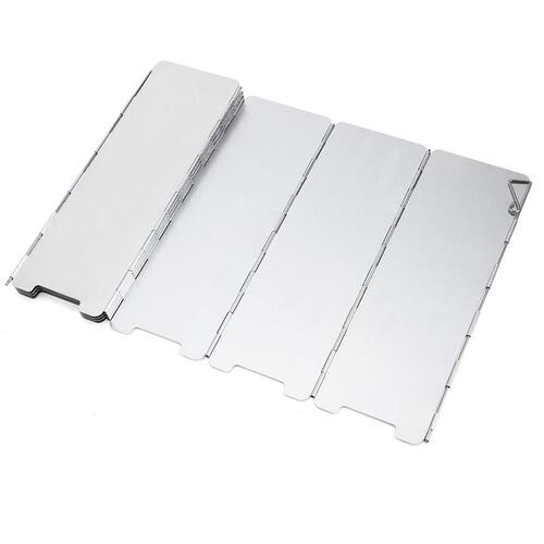 10 pieces outdoor windshield camping barbecue windshield portable stove foldable heat gathering windshield