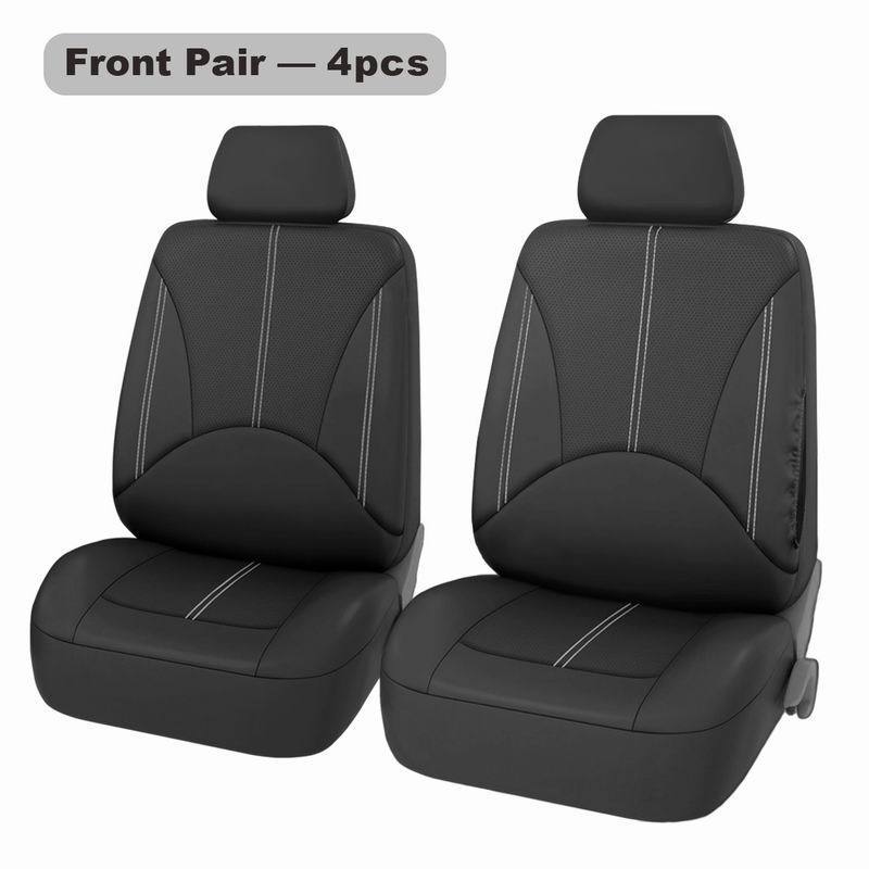 Cross-Border Popular European Best-Selling Leather Perforated Leather 4-Piece Car Seat Cover 9-Piece Seat Cover Breathable and Dustproof