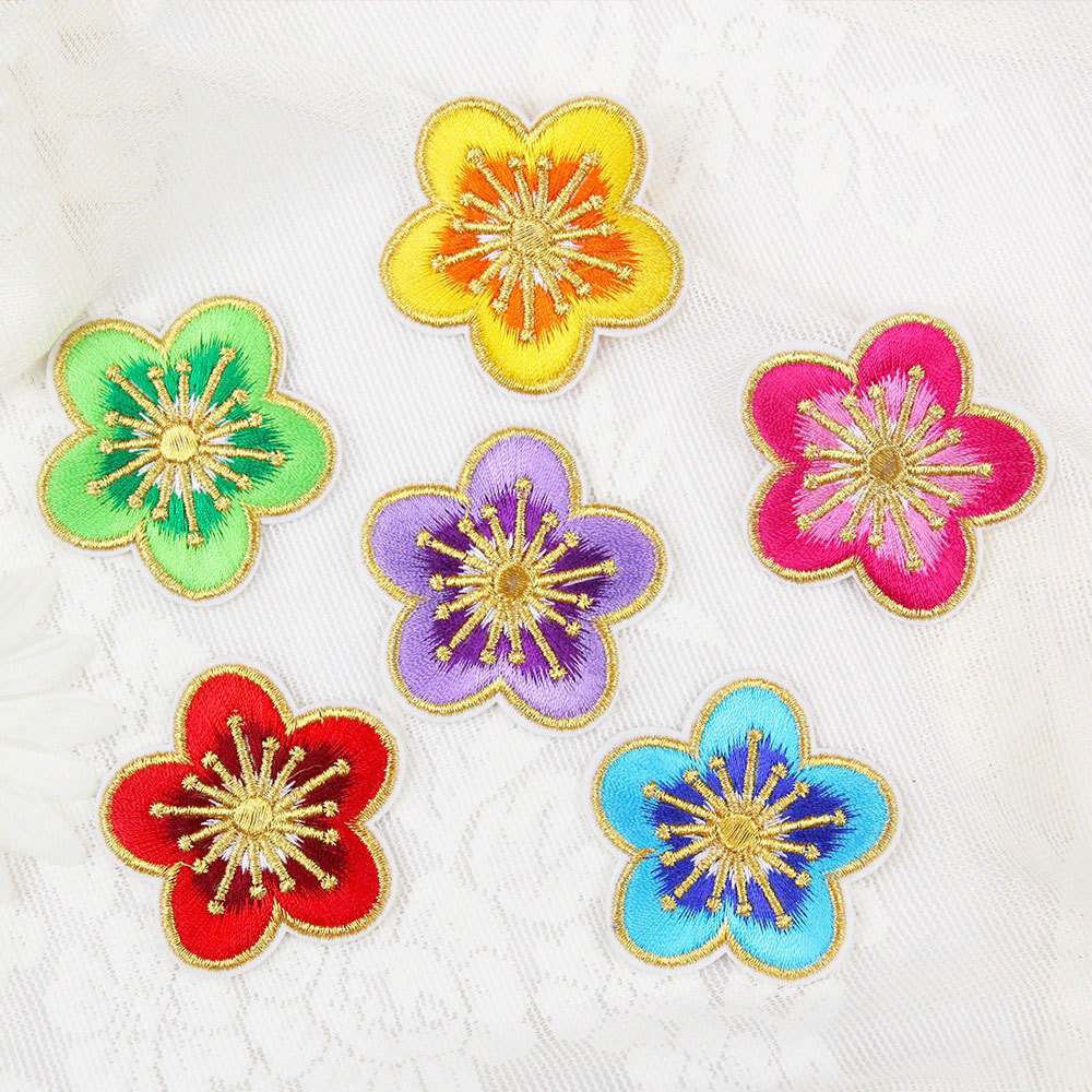 Embroidery Flower Cloth Sticker Washable Clothing Embroidery Sticker Cute Sticker Embroidery Cloth Sticker Cartoon Product