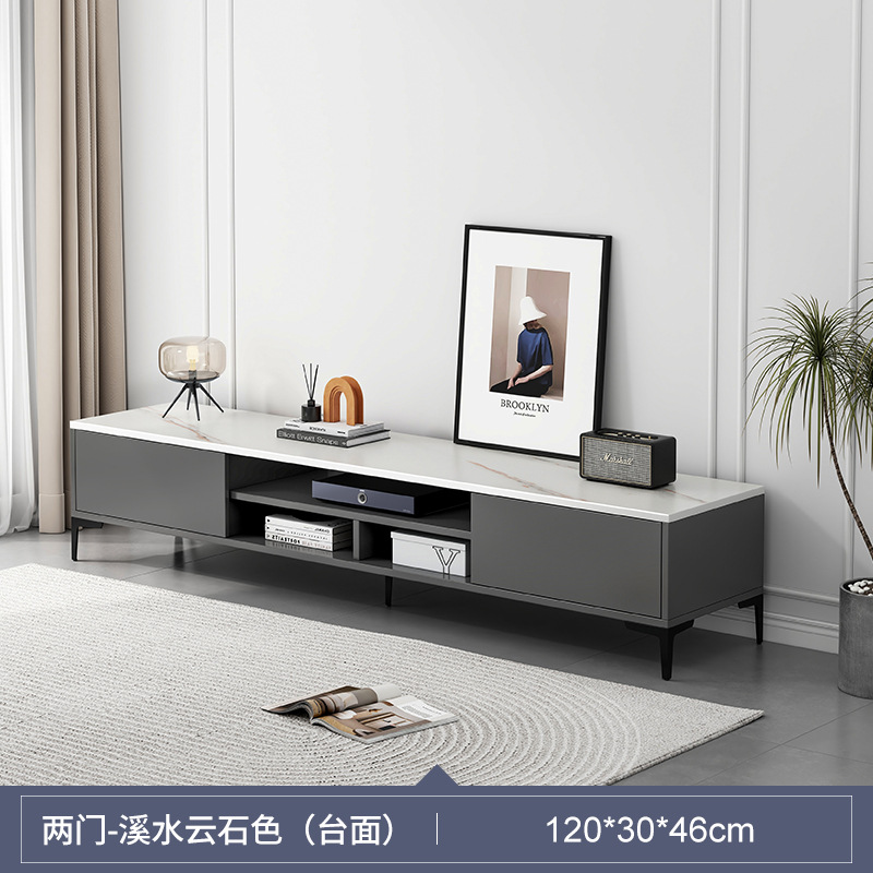 TV gabinete mesa de café combinación traje simple dormitorio TV gabinete sala de estar piso simple piso italiano lujo ligero