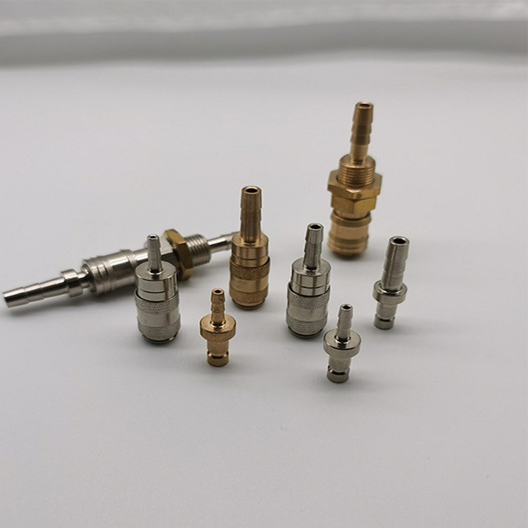 20系列微型超小型气动快速接头医疗机械呼吸机喷笔快速铜接头