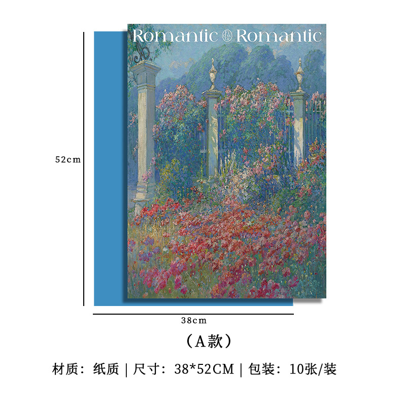 A형(드림 가든 유화) 10매/팩, 다양한 사양(자세한 내용은 sku 사진 참조)