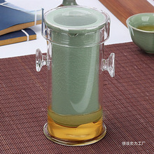 泡红茶茶具用品玻璃双耳冲茶器陶瓷花茶泡茶壶茶杯小套装家用