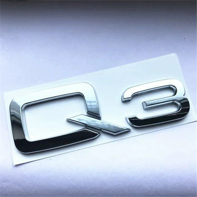 Car logo lettering and four-ring emblem - standard-q3