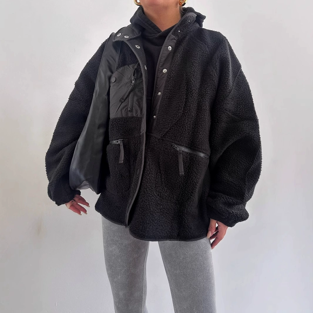 Утолщенная кашемировая ткань с мелкими частицами, имитация кашемира из овечьей шерсти, осенне-зимняя одежда, композитная подкладка, плюшевая ткань