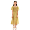 Summer dress, shiffon long skirt, children's small princess costume, puff sleeves, 2023, Korean style, suitable for teen