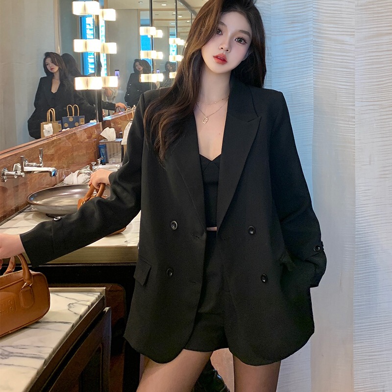 plus size slightly fat mm2025 spring this year popular design sense suit jacket fried street temperament professional suit Joker