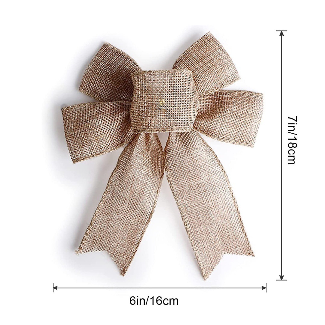 Cross Border Christmas Wreath Bow Party Decoration Halloween Decoration Christmas Tree Holiday Bow Wedding Party