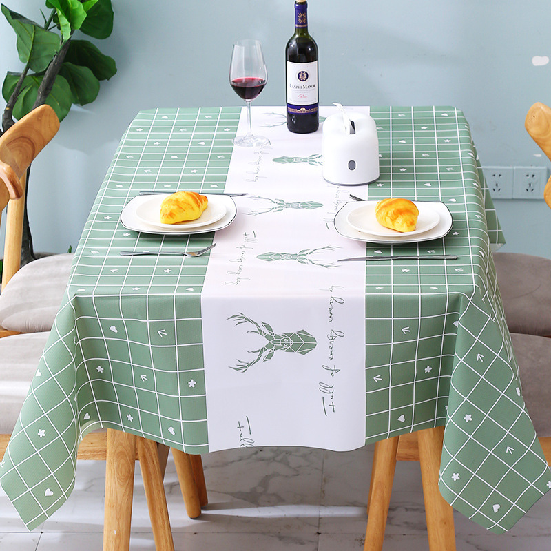 Nappe de bureau/sous-tapis nordique imperméable, anti-huile et infroissable, style influenceurs, inspirée des réseaux sociaux et des étudiants._voghion.com