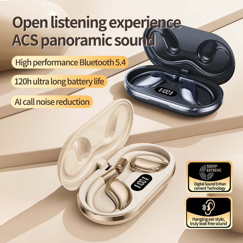 Cross-border new J500plus bluetooth headset OWS sports wireless high sound quality long battery life ear-hanging business