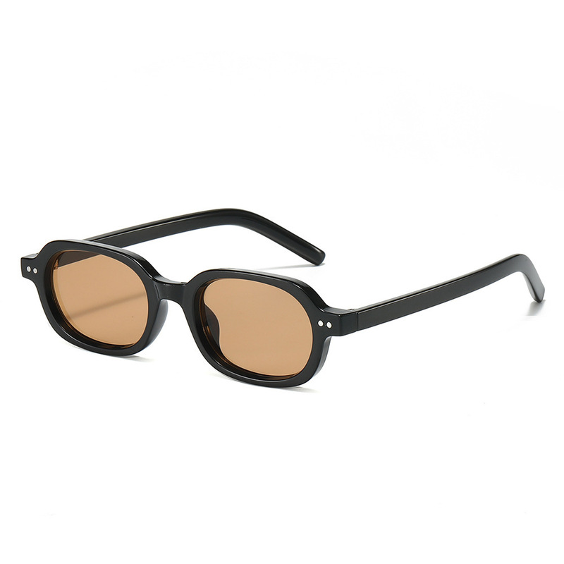 2025 Small Frame Sunglasses European and American Style Foreign Trade Designer New Model Unisex Oval Small Frame Sun Protection Sunglasses