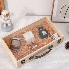 茶叶茶杯酒长方形竹盒木盒竹木竹木制翻盖盒复古收纳盒证件礼品盒