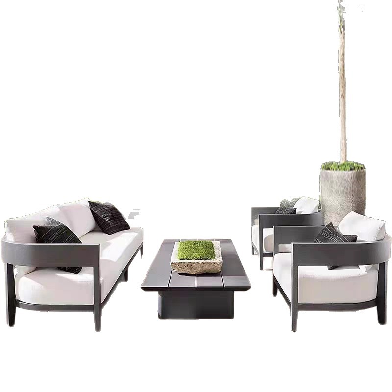 Sofá al aire libre patio villa residencial hotel jardín balcón terraza combinación de ocio al aire libre impermeable ocio duradero