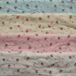 涤纶面料;印花、扎染布;色织、提花布