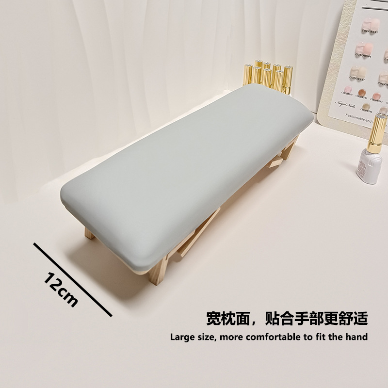 Nuevo ruso uñas belleza bisel plegable mano almohada alta y baja pendiente combinación alivio estilo japonés Pequeño Libro Rojo tienda de uñas herramientas