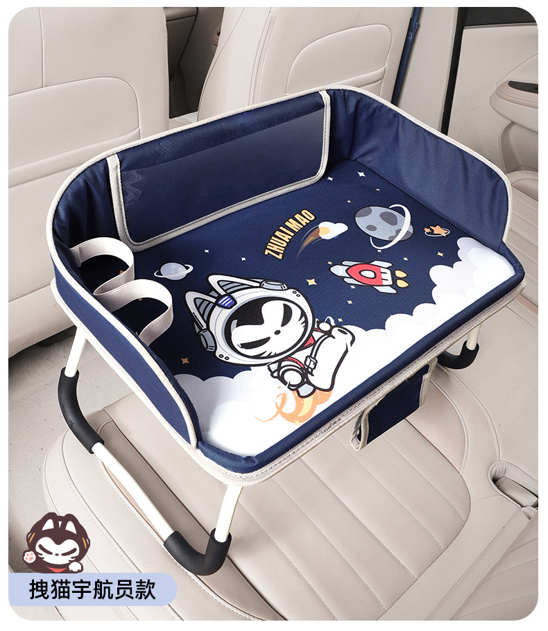 Zhuaimao Car Folding Table Board, Car Co-Pilot Dining Table, Multi-Functional Writing and Office Computer Desk for Cars, Portable