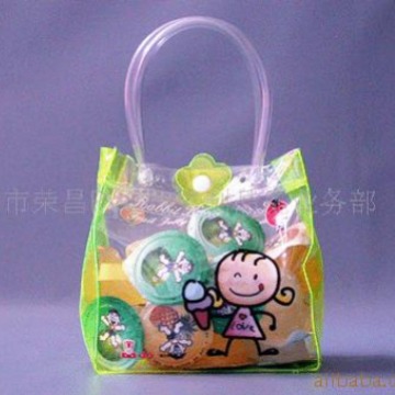深圳PVC手提袋胶骨袋礼品袋购物袋发饰袋收纳袋手挽袋 日用品包装