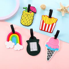漫画 PVC 荷物タグ旅行トロリーケースタグ防水チェックインスーツケースカードホルダーバッガリータグ子供