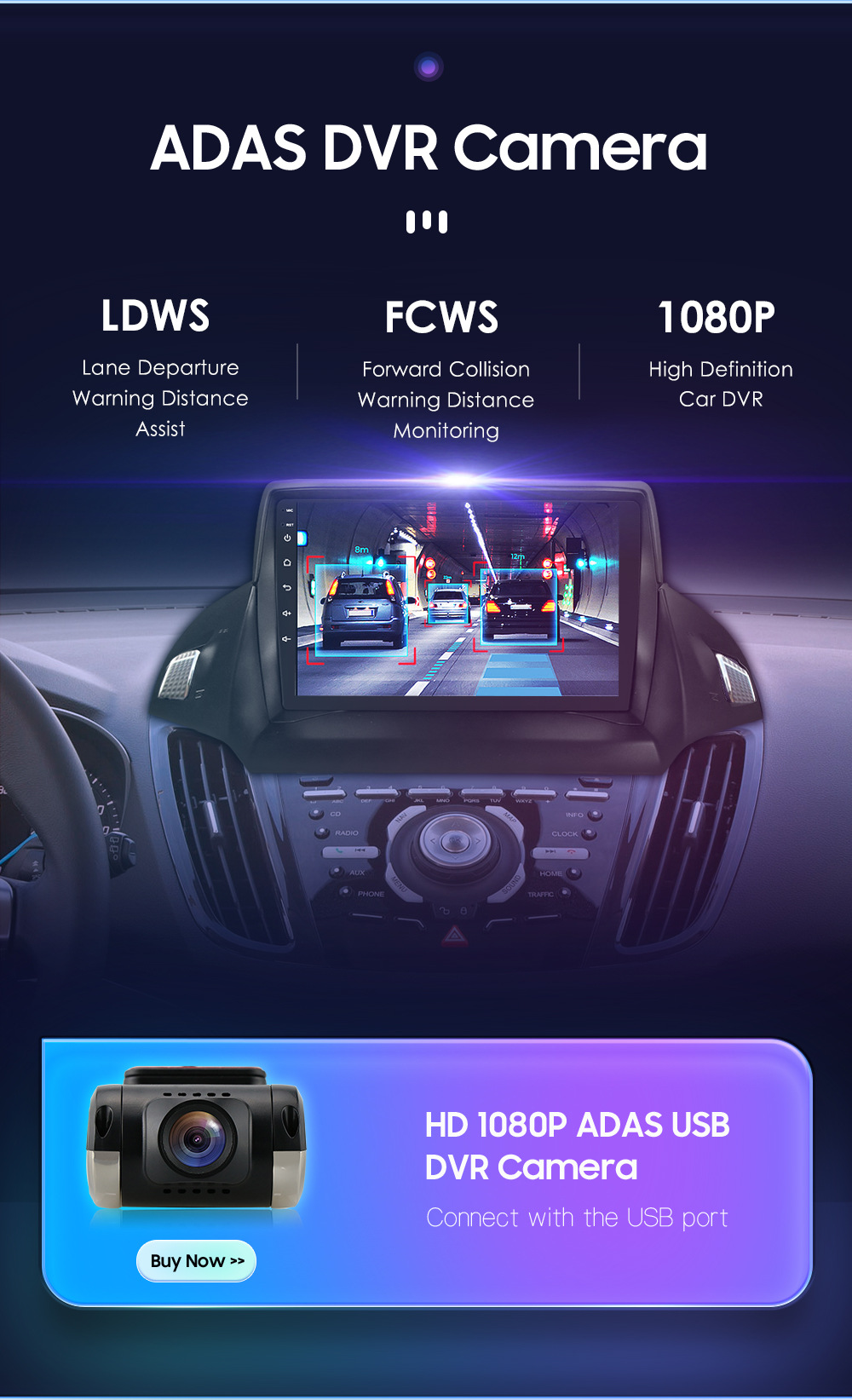 Suitable for 13-17 Ford Maverick 9-inch HD Large Screen Navigator Car Smart Android DVD Navigation GPS