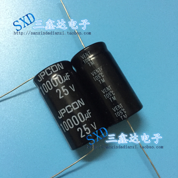 25V10000UF 10000UF25V 全新功放音频 轴向卧式电解电容 22*41