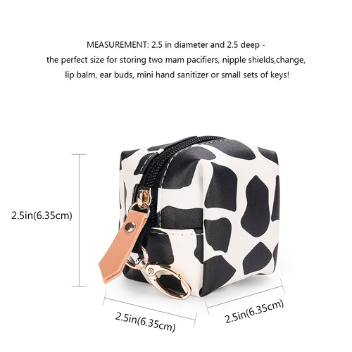 PU waterproof pacifier bag can be hung with mommy bag and other pacifier case pacifier box cpc test certificate