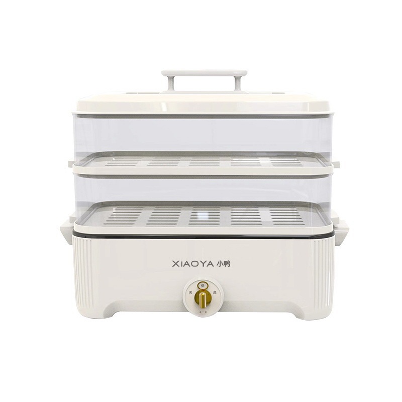Xiaoya 5L 工場直販電気鍋ハイパワー蒸し器付き大容量 6L 電気調理鍋ギフト 4 リットル電気蒸し器|undefined