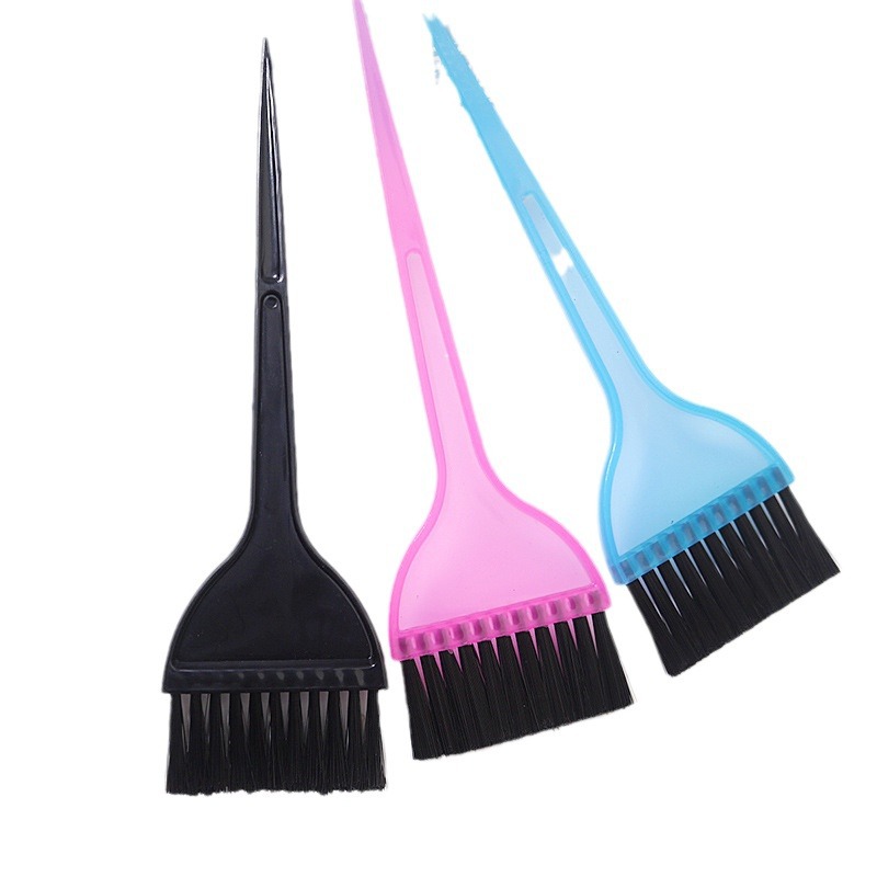 Peinado de aceite, cepillo de aceite, cepillo de teñido de cabello, mango recto, suministros de aceite, 20,5 * 6 cm de altura