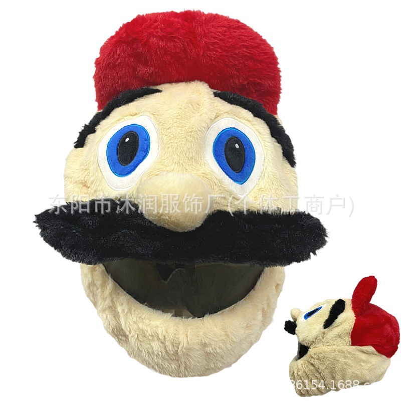 Funda protectora de casco divertida con personalidad de punto transfronterizo, máscara de ciclismo, accesorios de decoración de motocicleta, conejo, tiburón, tres ojos