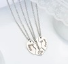 Fashionable necklace stainless steel heart shaped, sweater, wholesale