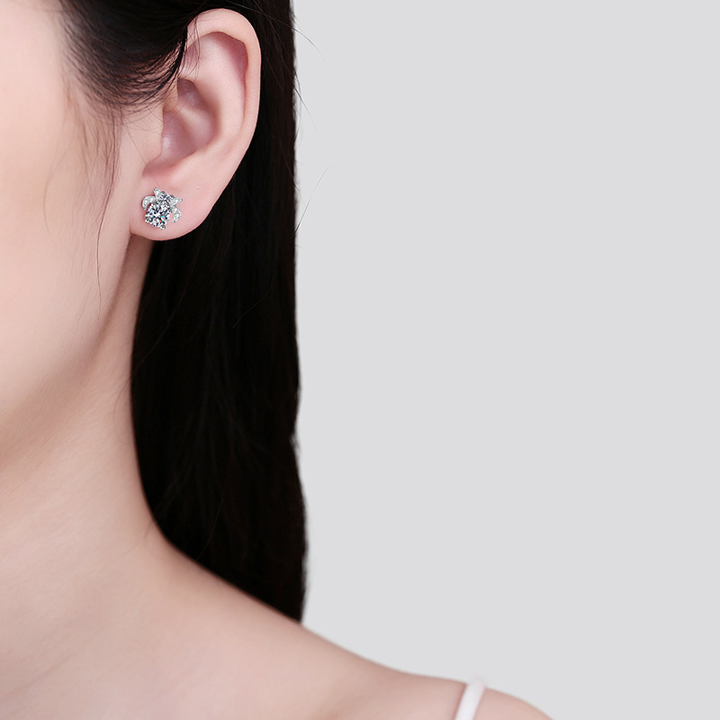 Argolas de moissanite cor d em prata de lei para mulher presente_voghion.com