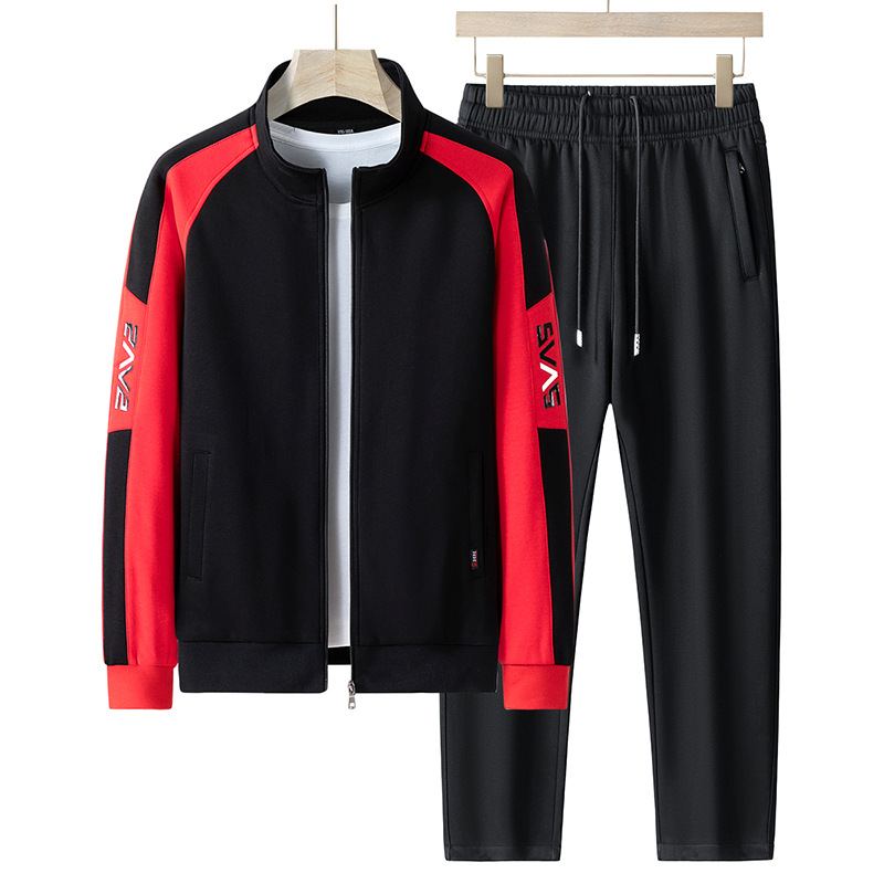 Vêtements pour hommes printemps et automne nouveaux costumes de loisirs pour hommes amples grande taille vêtements de sport deux pièces costume_voghion.com