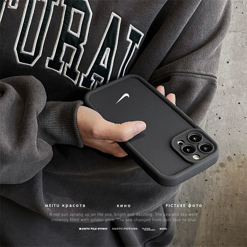 Найк, яблоко, iPhone 15, чехол для телефона, силиконовый защитный пакет, интернет-знаменитость, iphone, 14promax, 12/11, защита от падений