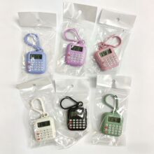 学生迷你计算器手表挂件看时间算数数字电子钟表钥匙扣批发数显