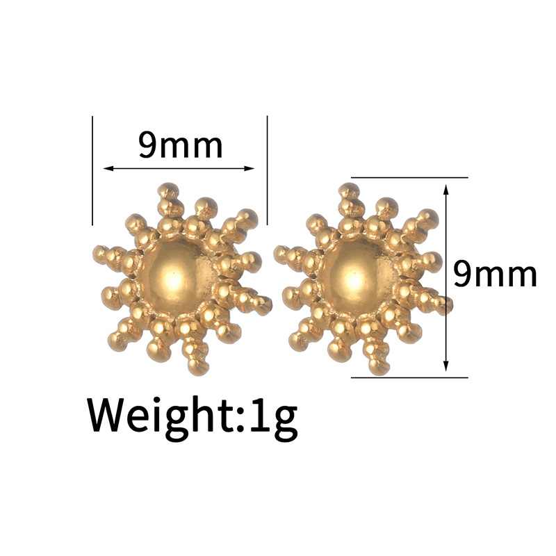 1 Pair Quantity 1 Pair Simple Style Star Elephant Plating 304 Stainless Steel Ear Studs