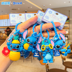 正版史迪仔菠萝音乐系列挂件创意公仔史迪奇书包挂饰玩偶钥匙扣