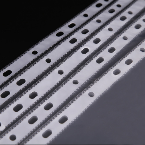 Deli 5710 binding information bag 11 holes transparent loose-leaf information spare bag quick work folder file protection bag 20 pieces