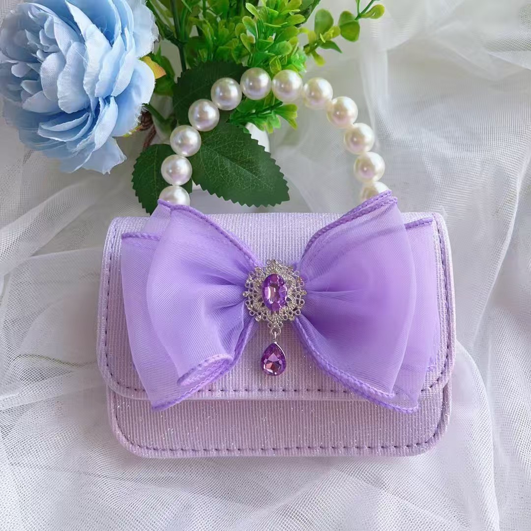 Melody bow bolso de princesa bolso de perla bolso de Año Nuevo bolso de cambio accesorios cadena de hombro
