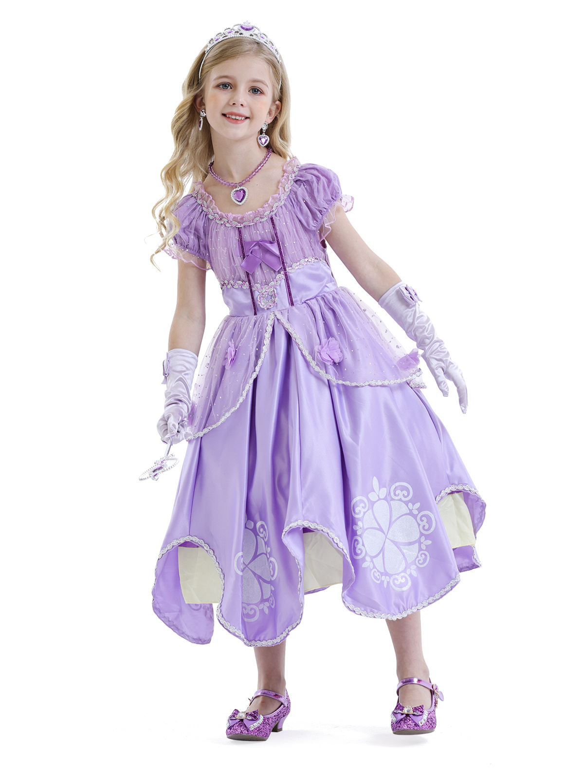 Sophia Flower Puffed Dress - Image 5