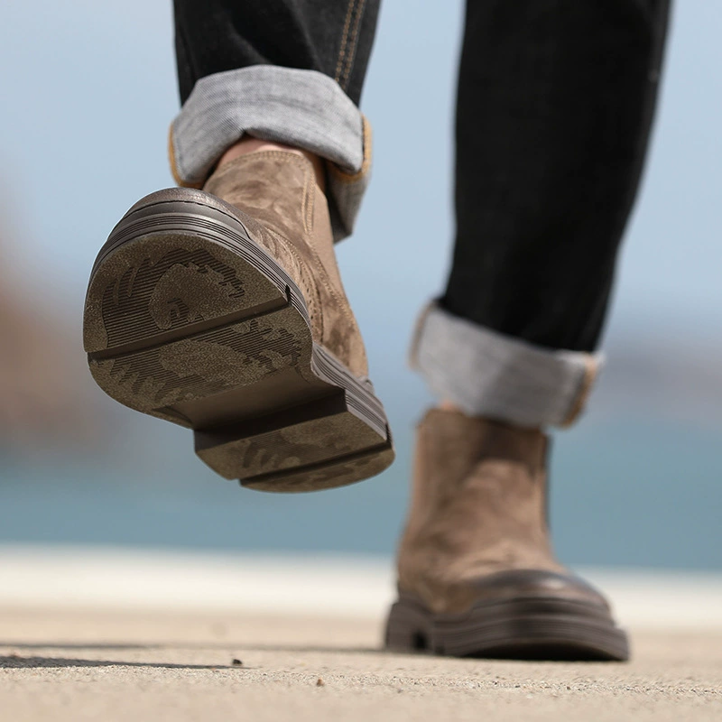 Челси Martens, натуральная кожа, утеплённые высокие ботинки в британском стиле, размеры 38–44